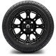MODZ® 12" Halo Glossy Black Wheels & Street Tires Combo