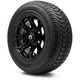 MODZ® 12" Halo Glossy Black Wheels & Street Tires Combo