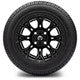 MODZ® 12" Halo Glossy Black Wheels & Street Tires Combo