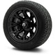 MODZ® 12" Halo Glossy Black Wheels & Street Tires Combo