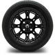 MODZ® 12" Halo Glossy Black Wheels & Street Tires Combo