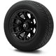 MODZ® 12" Halo Glossy Black Wheels & Street Tires Combo