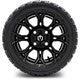 MODZ® 12" Halo Glossy Black Wheels & Street Tires Combo