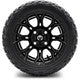 MODZ® 12" Halo Glossy Black Wheels & Street Tires Combo