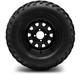 MODZ® 12" Steel D-Window Glossy Black Wheels & Off-Road Tires Combo