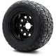MODZ® 12" Steel D-Window Glossy Black Wheels & Off-Road Tires Combo