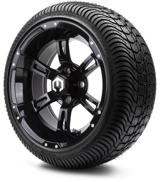 MODZ 14' Ambush Glossy Black - Tire and Wheel Combo