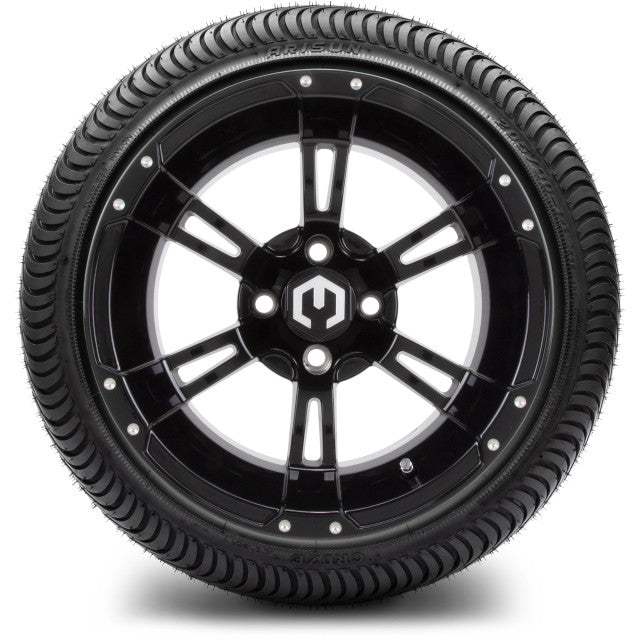 MODZ 14' Ambush Glossy Black - Tire and Wheel Combo