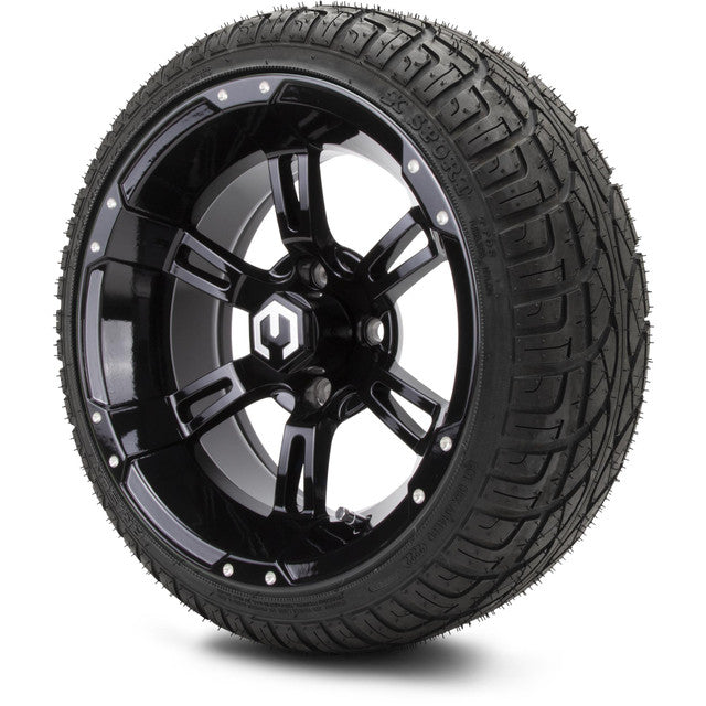 MODZ 14' Ambush Glossy Black - Tire and Wheel Combo