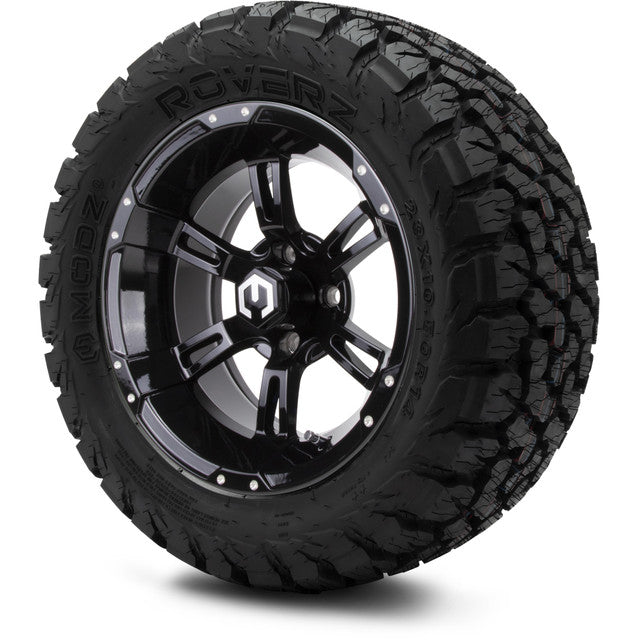 MODZ 14' Ambush Glossy Black - Tire and Wheel Combo