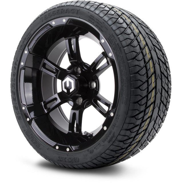 MODZ 14' Ambush Glossy Black - Tire and Wheel Combo