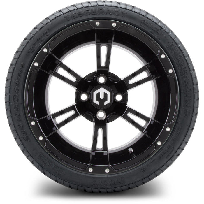 MODZ 14' Ambush Glossy Black - Tire and Wheel Combo