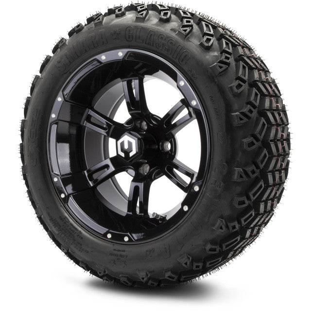 MODZ 14' Ambush Glossy Black - Tire and Wheel Combo
