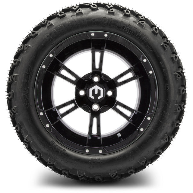 MODZ 14' Ambush Glossy Black - Tire and Wheel Combo