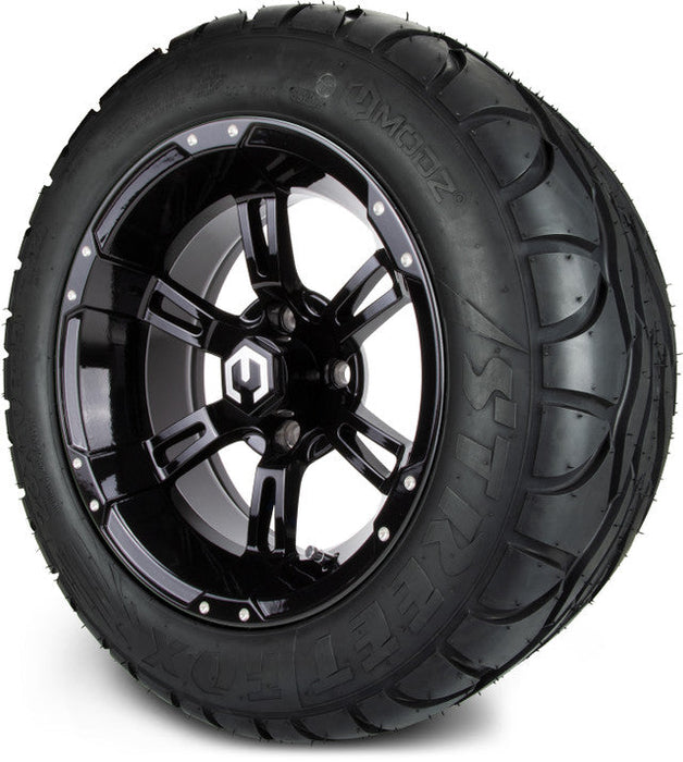 MODZ 14' Ambush Glossy Black - Tire and Wheel Combo