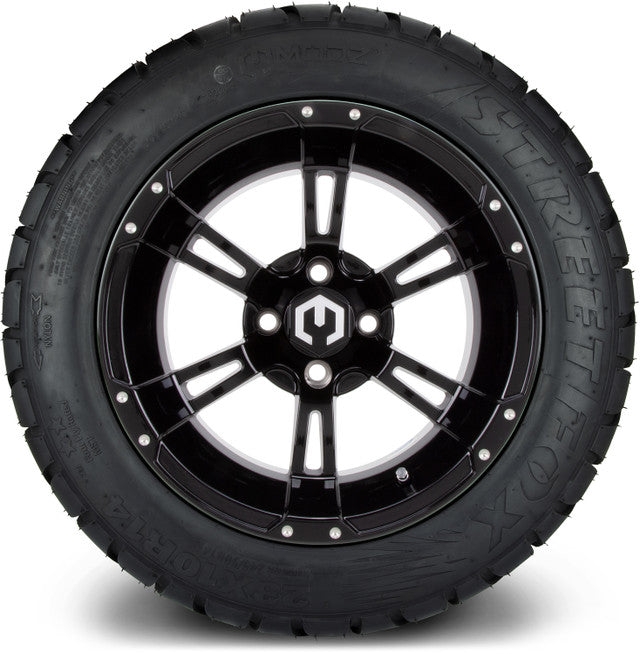 MODZ 14' Ambush Glossy Black - Tire and Wheel Combo