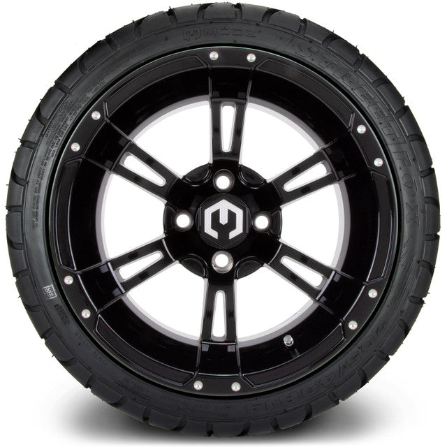 MODZ 14' Ambush Glossy Black - Tire and Wheel Combo