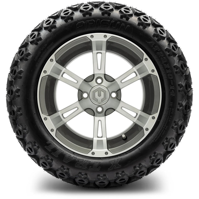MODZ 14" Ambush Gunmetal Wheels & Off-Road Tires Combo