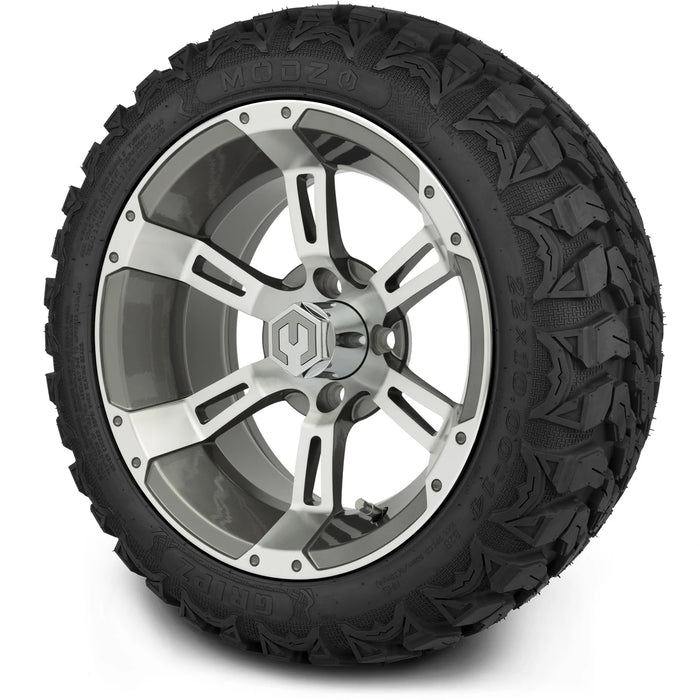 MODZ 14" Ambush Gunmetal Wheels & Off-Road Tires Combo