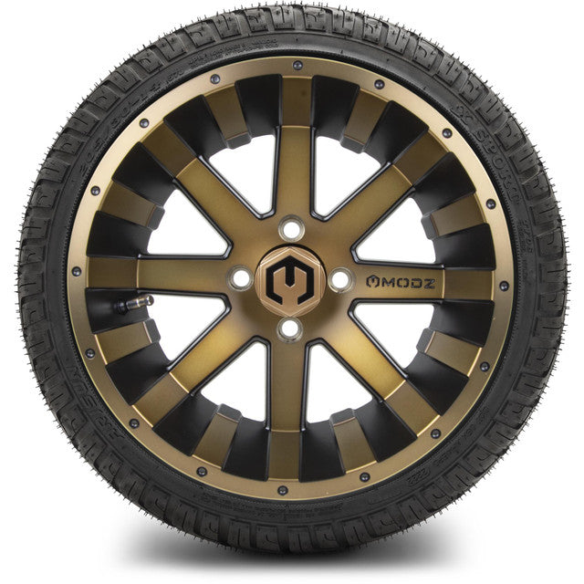 MODZ 14' Assault Matte Bronze - Tire and Wheel Combo
