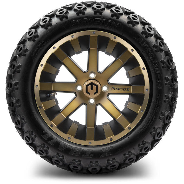 MODZ 14' Assault Matte Bronze - Tire and Wheel Combo