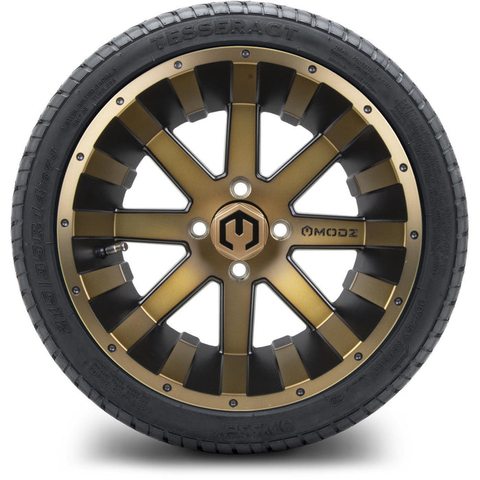 MODZ 14' Assault Matte Bronze - Tire and Wheel Combo