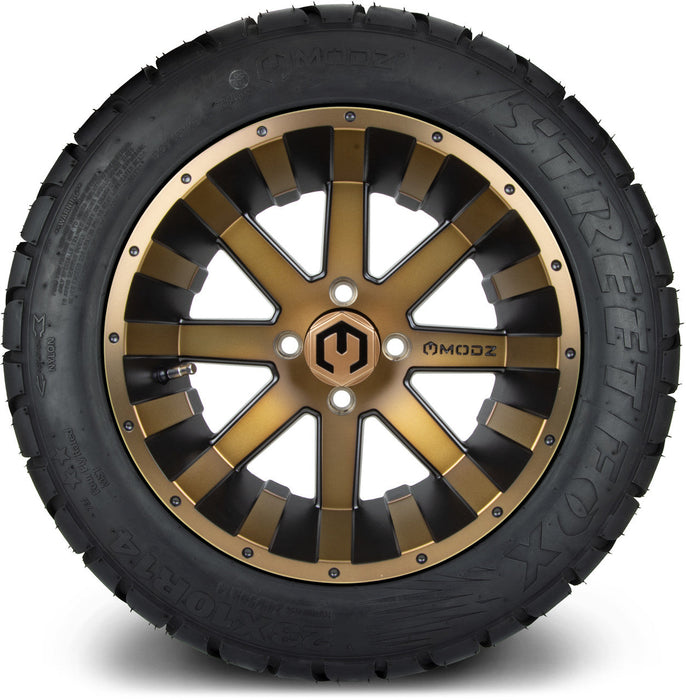 MODZ 14' Assault Matte Bronze - Tire and Wheel Combo