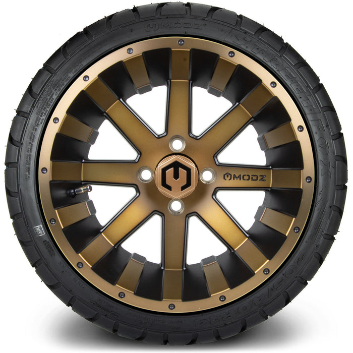 MODZ 14' Assault Matte Bronze - Tire and Wheel Combo