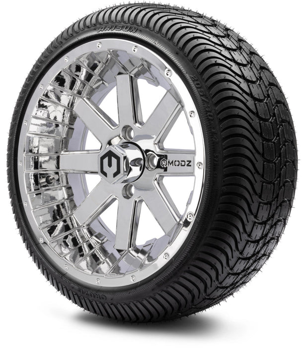 MODZ 14' Assault Chrome - Tire and Wheel Combo