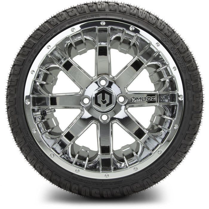 MODZ 14' Assault Chrome - Tire and Wheel Combo