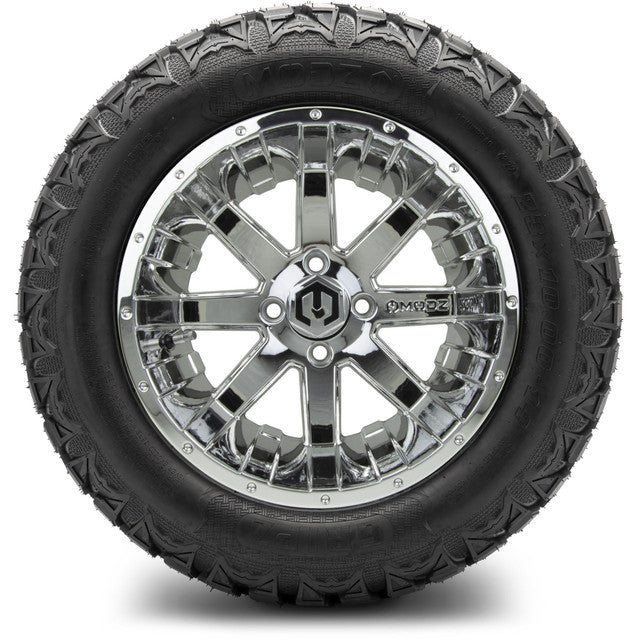 MODZ 14' Assault Chrome - Tire and Wheel Combo