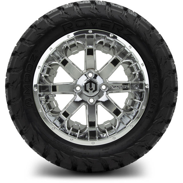 MODZ 14' Assault Chrome - Tire and Wheel Combo