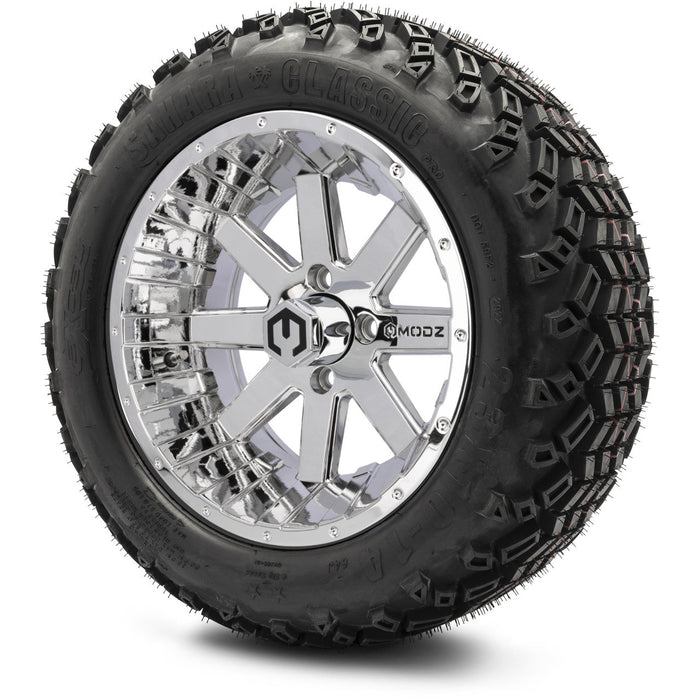 MODZ 14' Assault Chrome - Tire and Wheel Combo
