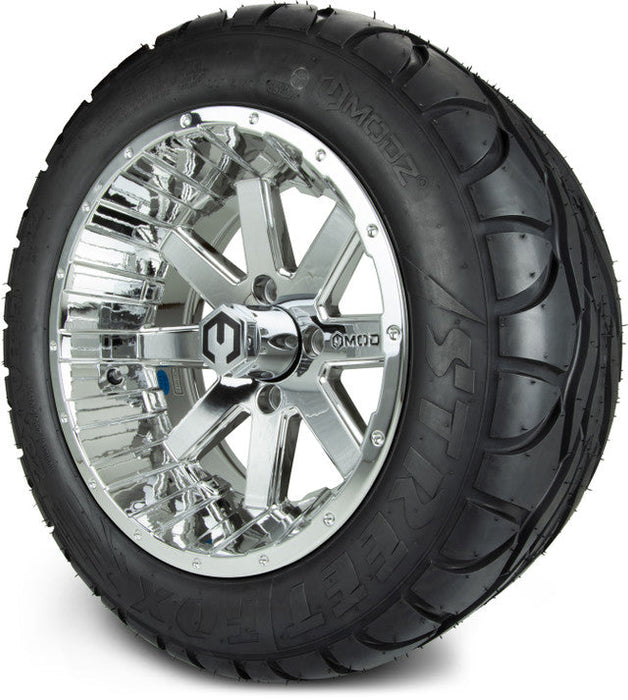 MODZ 14' Assault Chrome - Tire and Wheel Combo