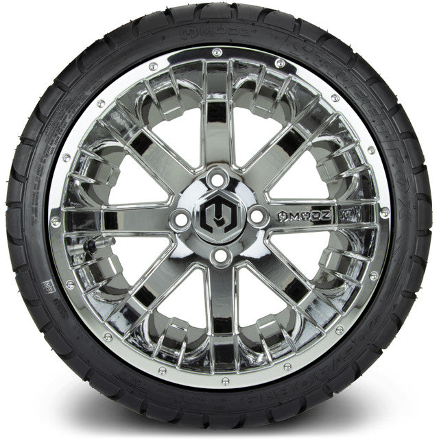 MODZ 14' Assault Chrome - Tire and Wheel Combo