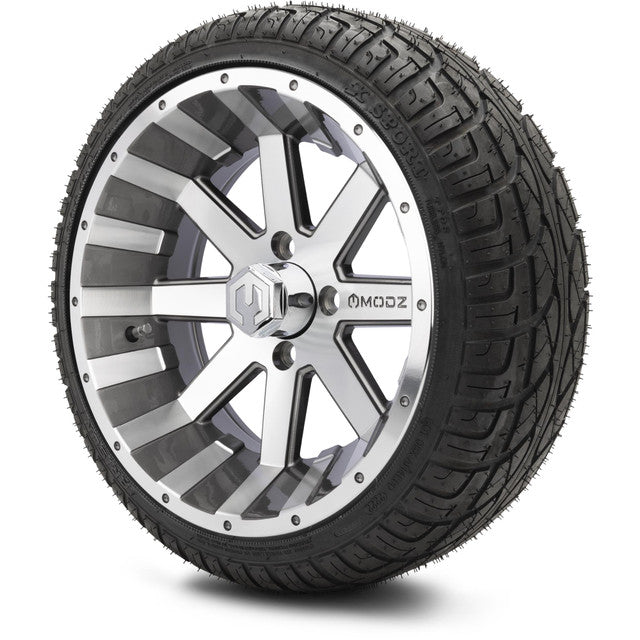 MODZ 14' Assault Machined Gunmetal - Tire and Wheel Combo