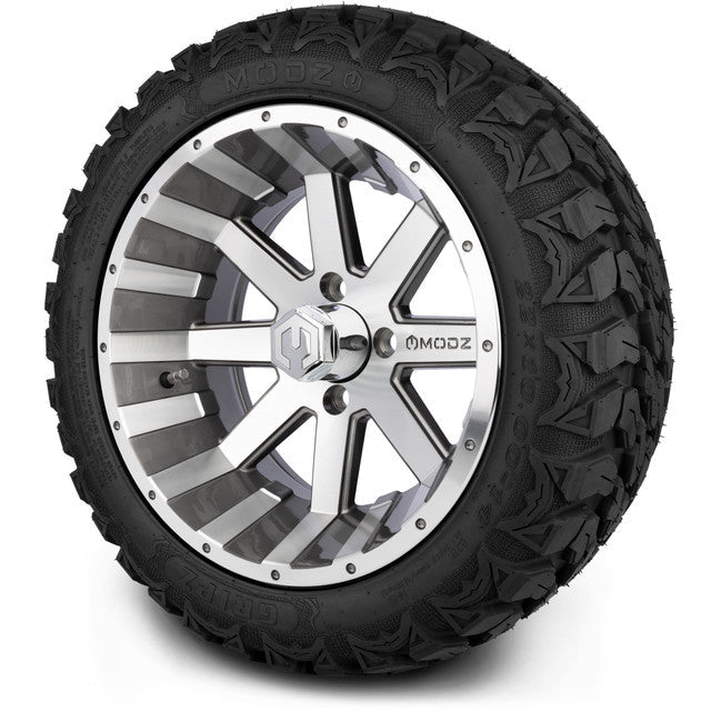 MODZ 14' Assault Machined Gunmetal - Tire and Wheel Combo