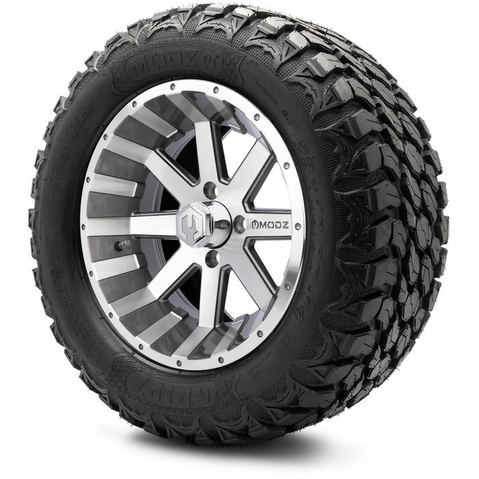 MODZ 14" Assault Machined Gunmetal Wheels & Off-Road Tires Combo