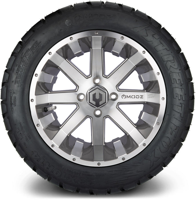 MODZ 14' Assault Machined Gunmetal - Tire and Wheel Combo