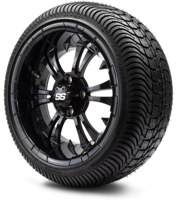 MODZ 14' Vampire Glossy Black - Tire and Wheel Combo
