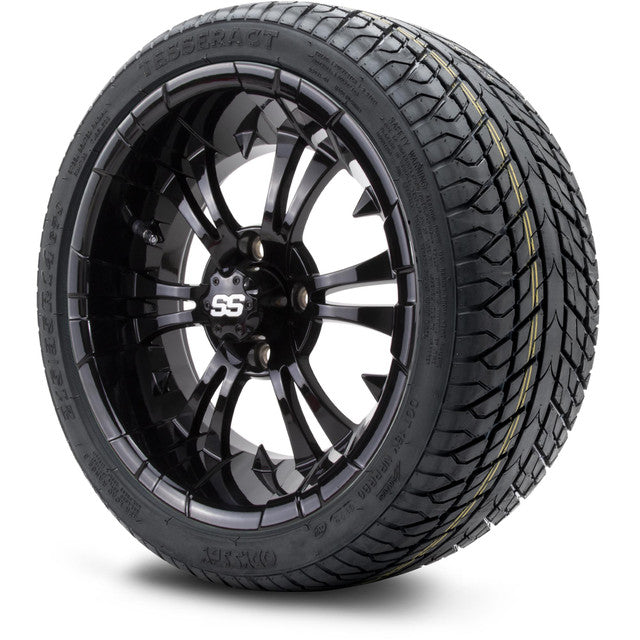 MODZ 14' Vampire Glossy Black - Tire and Wheel Combo