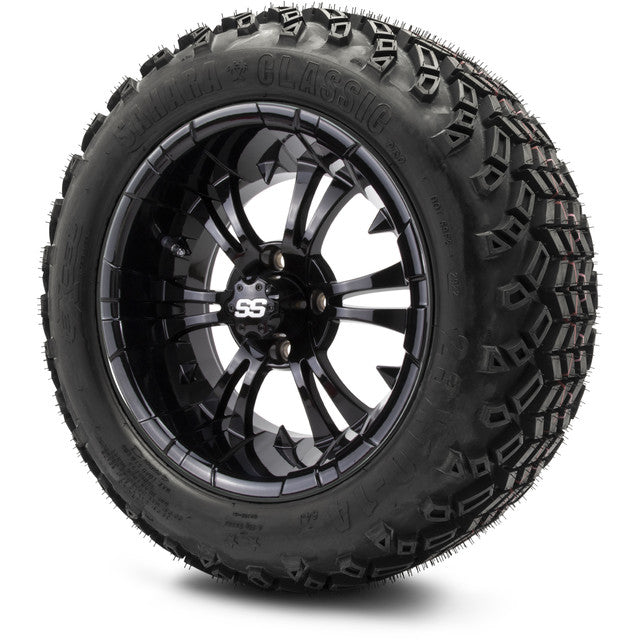 MODZ 14' Vampire Glossy Black - Tire and Wheel Combo
