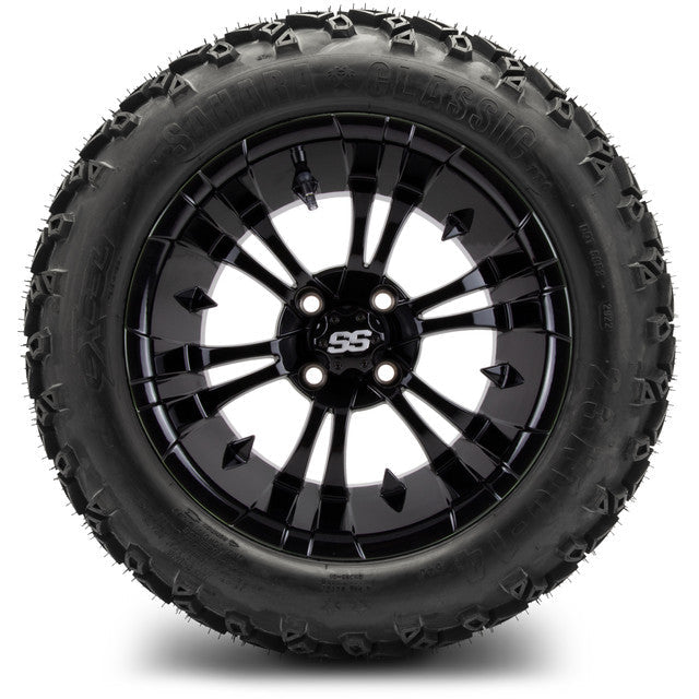 MODZ 14' Vampire Glossy Black - Tire and Wheel Combo