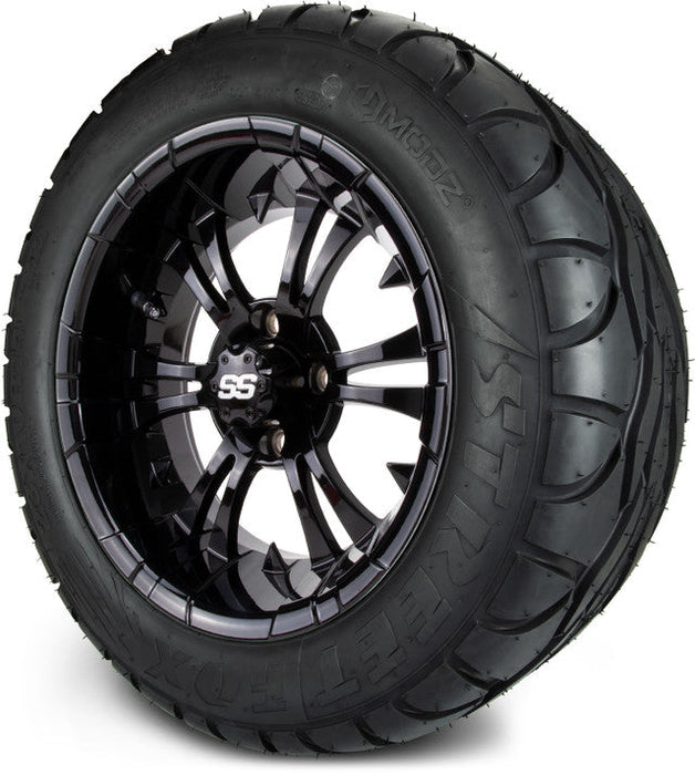 MODZ 14' Vampire Glossy Black - Tire and Wheel Combo
