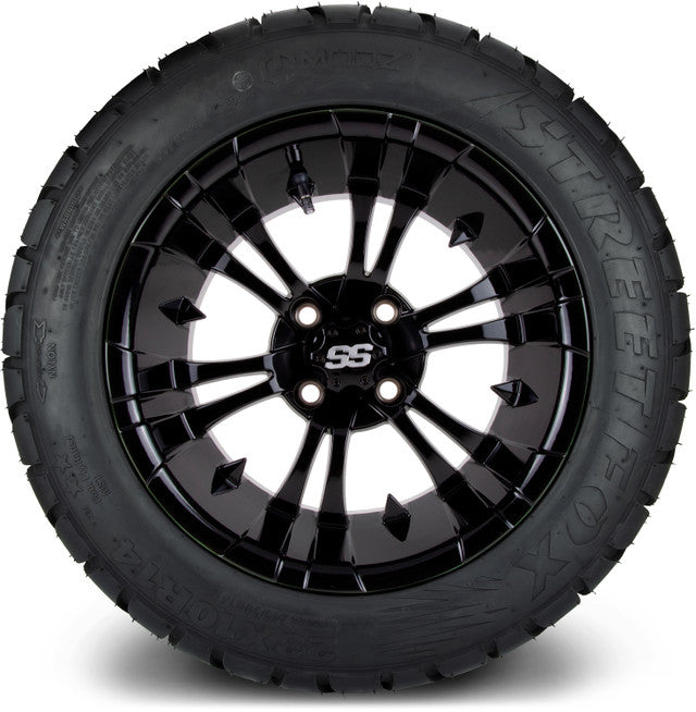 MODZ 14' Vampire Glossy Black - Tire and Wheel Combo