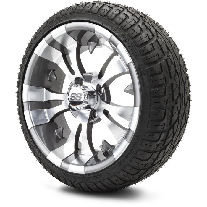 MODZ 14" Vampire Gunmetal Wheels & Street Tires Combo