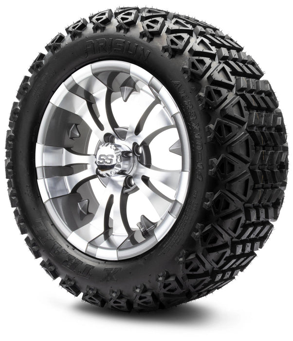 MODZ 14' Vampire Gunmetal - Tire and Wheel Combo