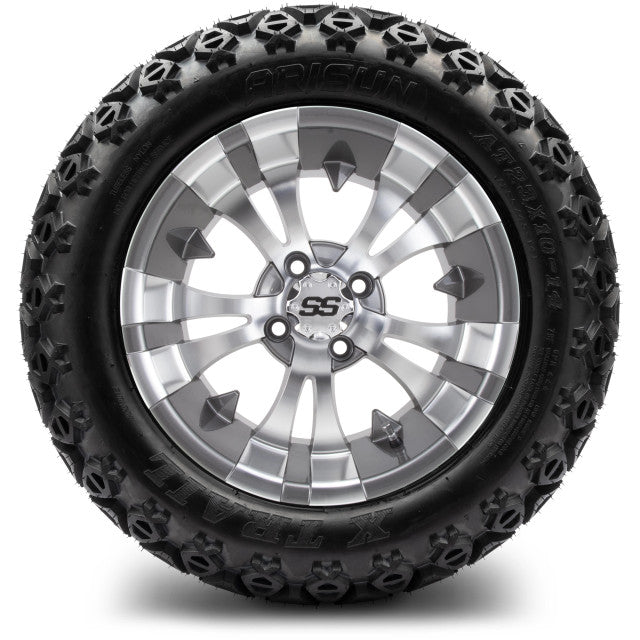 MODZ 14' Vampire Gunmetal - Tire and Wheel Combo