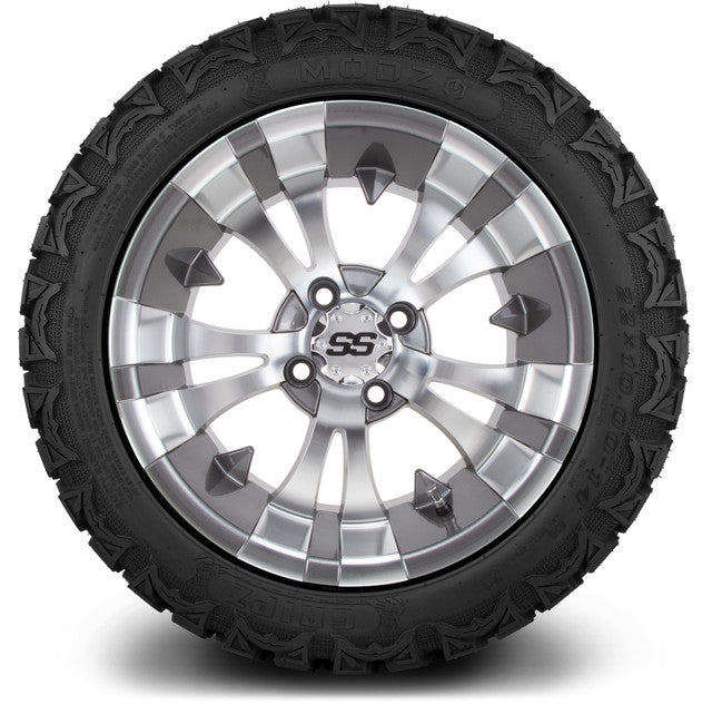 MODZ 14' Vampire Gunmetal - Tire and Wheel Combo