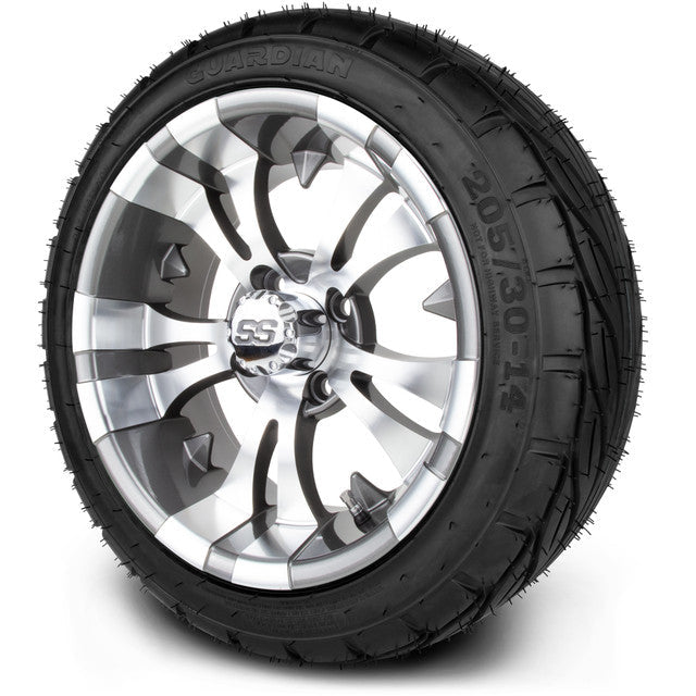 MODZ 14' Vampire Gunmetal - Tire and Wheel Combo